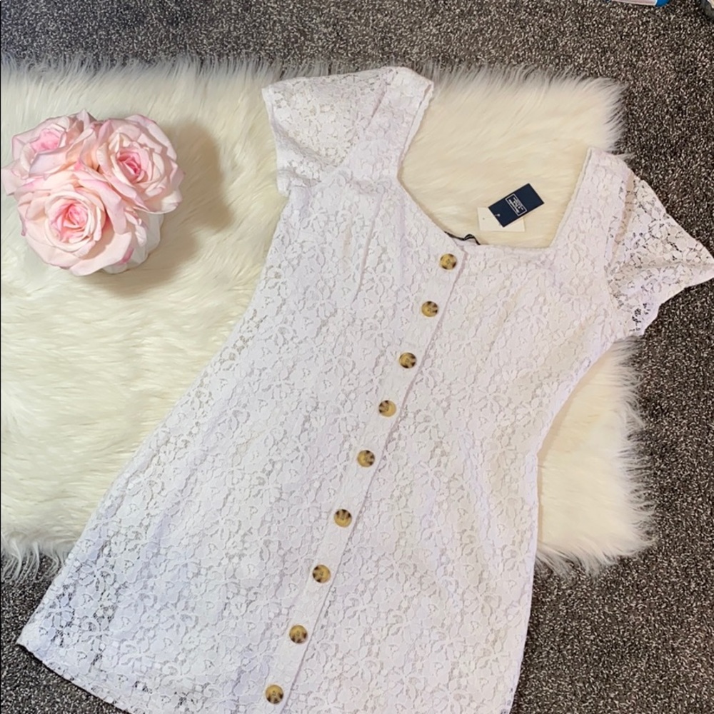 Abercrombie & Fitch button up lace dress